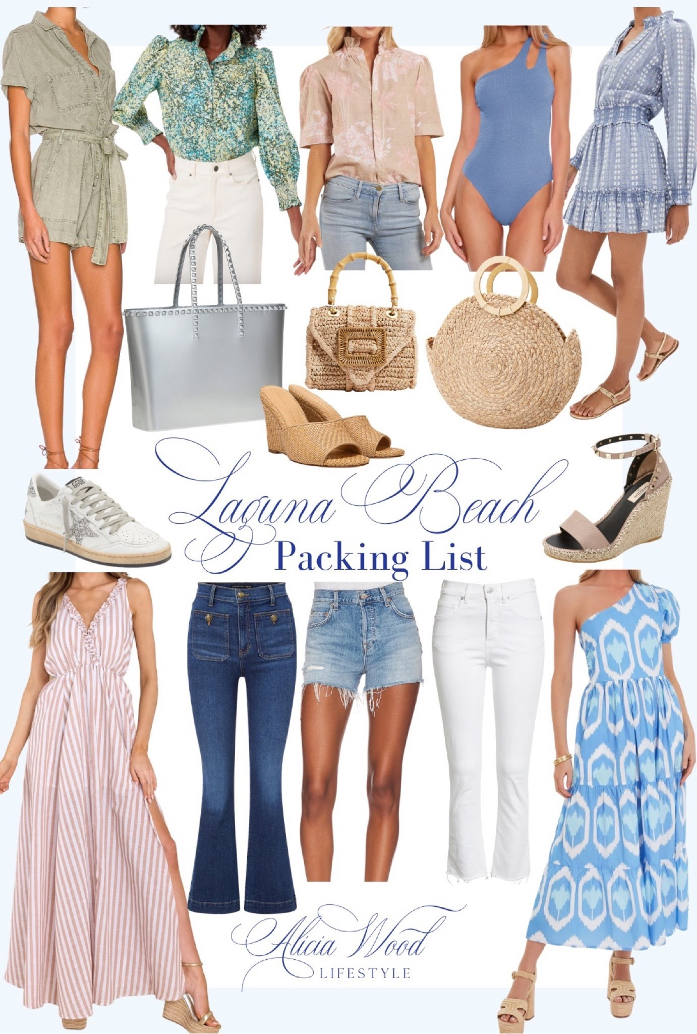 Laguna Beach packing list!

Denim shorts, denim jeans, maxi dresses, rompers, one piece swimsuits, bikinis, totes, handbags, sandals, sneakers, wedges, long sleeve and short sleeve tops, and more! 

#LTKSeasonal #LTKtravel #LTKstyletip