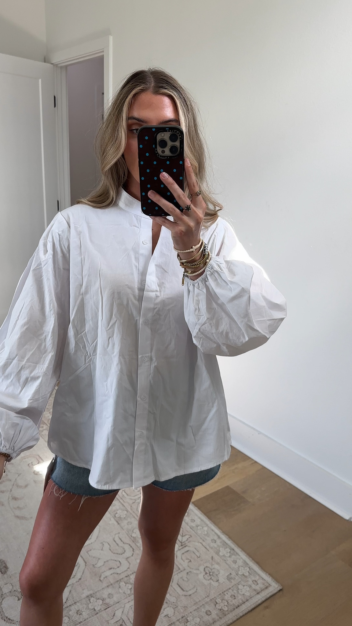 Amazon size small Tankaneo Womens Lantern Sleeve Button Down Shirts Oversized Mock Neck Blouse Trendy Casual Loose Fit Cotton Tops

#LTKootd #LTKWorkwear #LTKSaleAlert