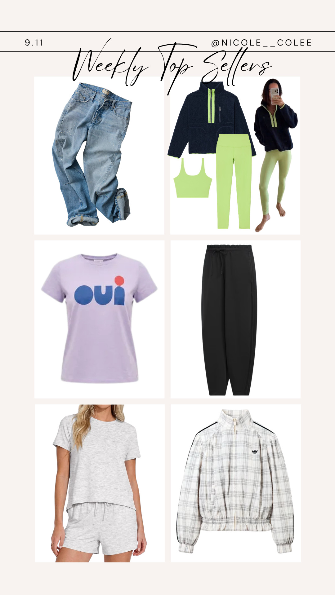WEEKLY TOP SELLERS ✨ You all had very good taste this week. 👏🏼 From the coolest relaxed denim to cozy sets, sporty layers and those easy throw-on-and-go pieces—these are the styles you were shopping and loving most.

Basically, consider this your “the girls have spoken” edit. 💁🏼‍♀️ Which one made it into your cart this week?

Everything is linked right here on my LTK. 🤍

#LTKStyleTip #LTKFinds #LTKFashion #FallStyle #WeeklyBestSellers 

 #LTKdayinmylife #LTKgrwm #LTKootd