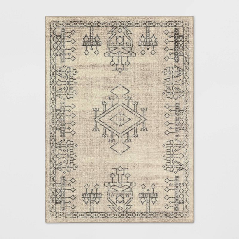 Hancock Distressed Center Motif Beige - Threshold™ | Target