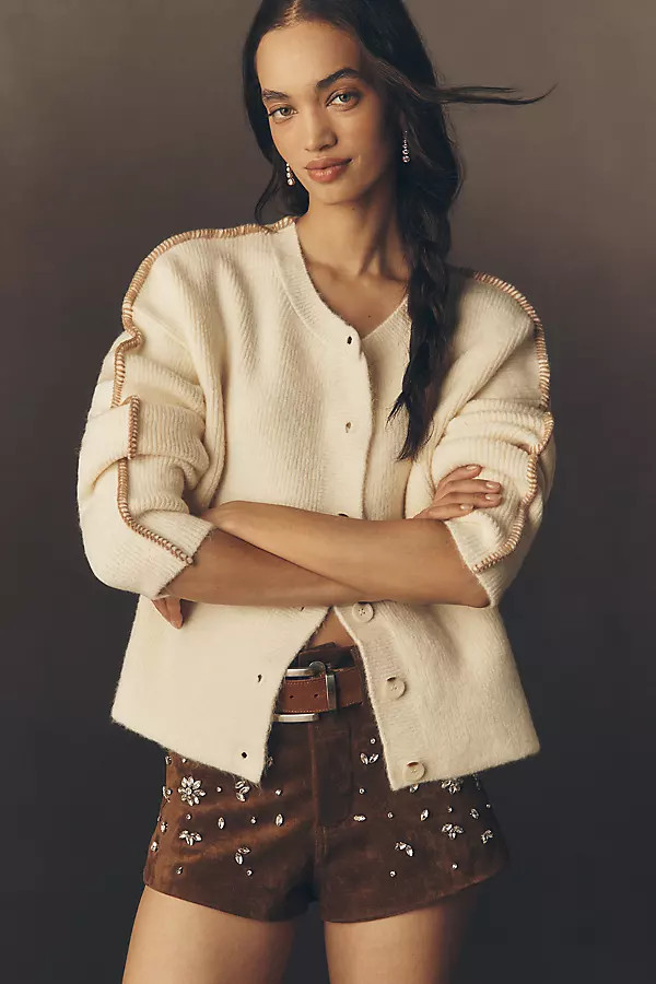 Whipstitch Cardigan Sweater | Anthropologie (US)