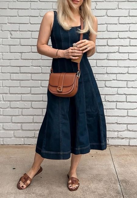 Dress
Brown bag
Brown sandals

Spring Dress 
Summer outfit 
Summer dress 
Vacation outfit
Date night outfit
Spring outfit
#Itkseasonal
#Itkover40
#Itku

#LTKItBag #LTKShoeCrush
