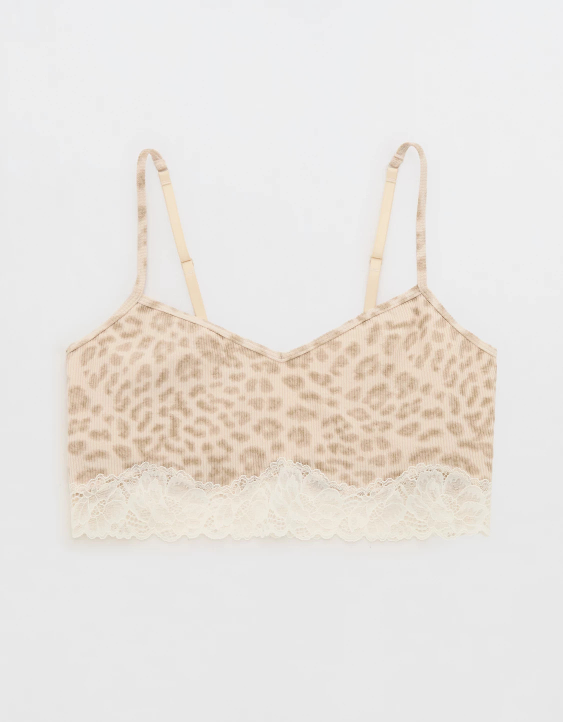 OVERSLEPT by Aerie Real Soft® Ribbed Lace Bra Top | Aerie
