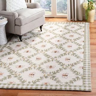 SAFAVIEH Handmade Chelsea Aubree French Country Trellis Wool Rug | Bed Bath & Beyond