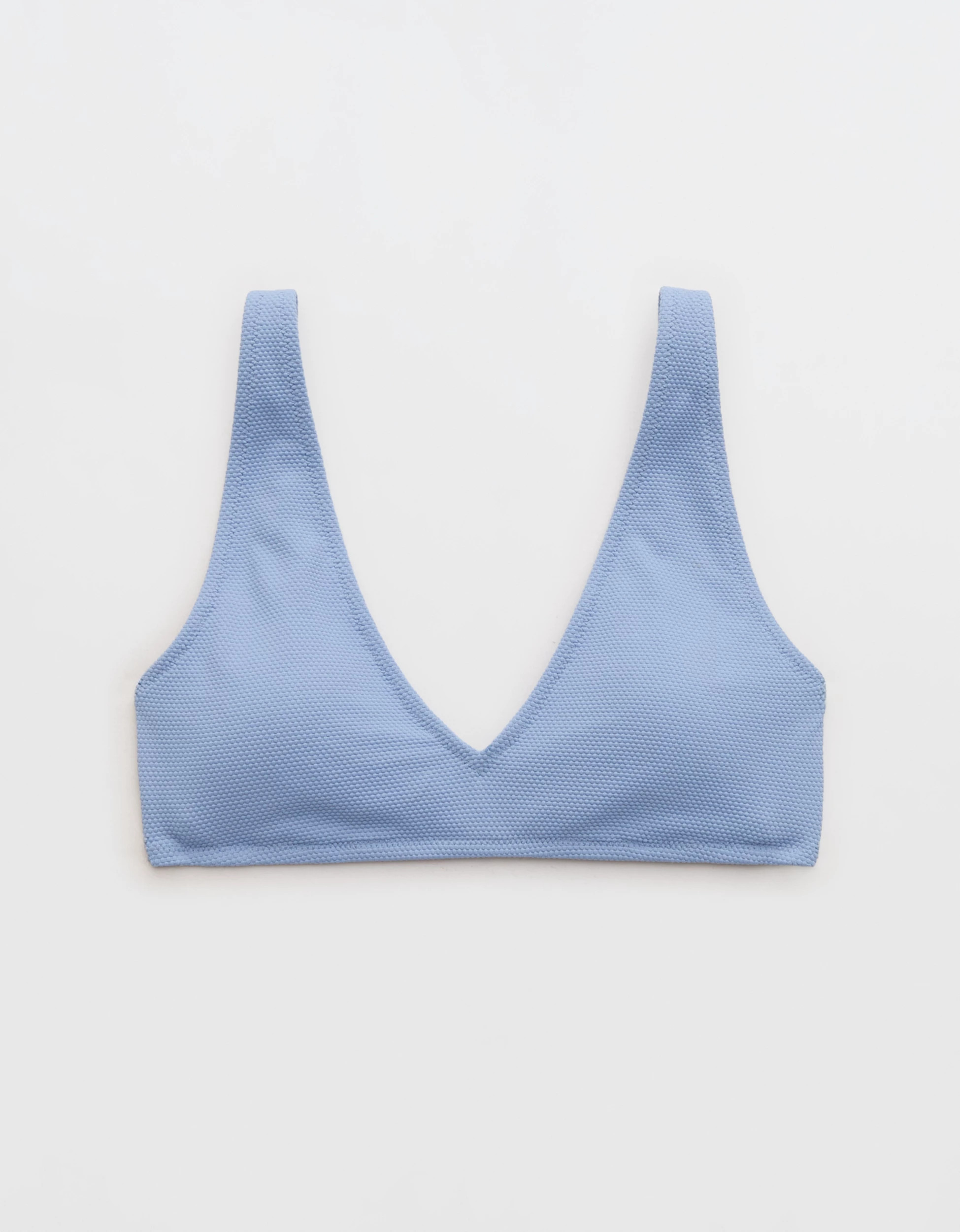 Aerie Pique Wide Strap Voop Bikini Top | Aerie