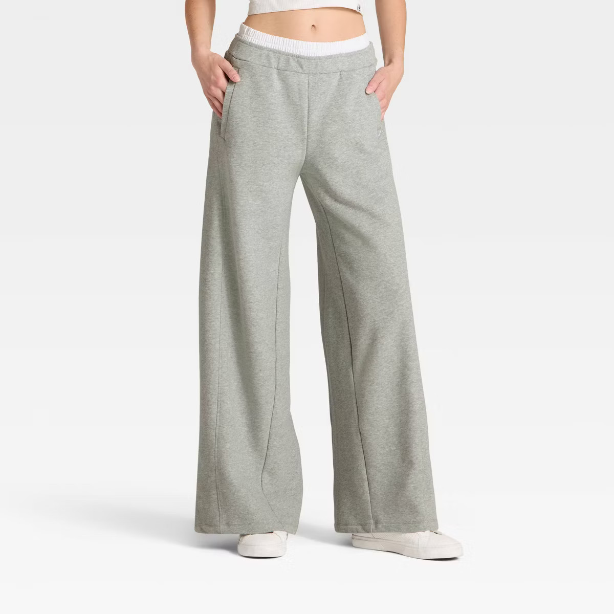 Women's French Terry Wide Leg Sweatpants - JoyLab™ | Target