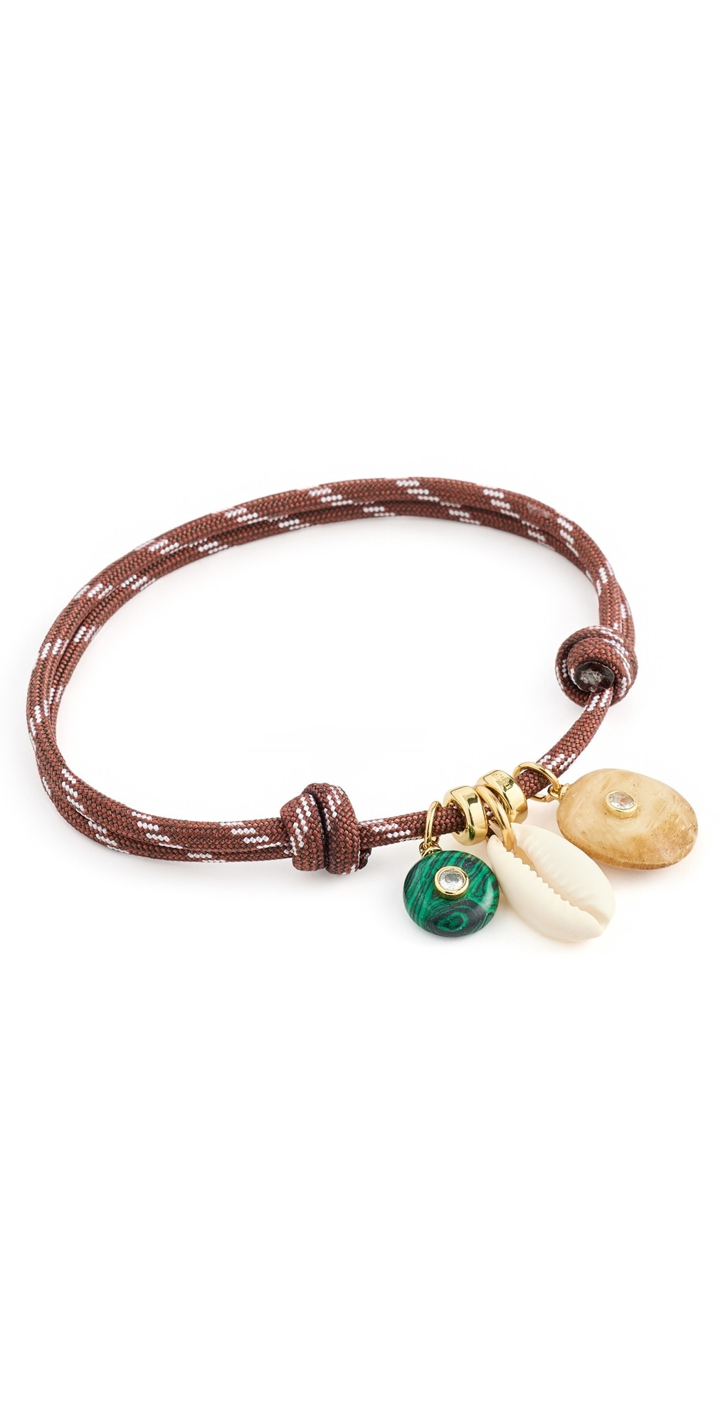 éliou Tatty Paracord Anklet Brown One Size | Shopbop