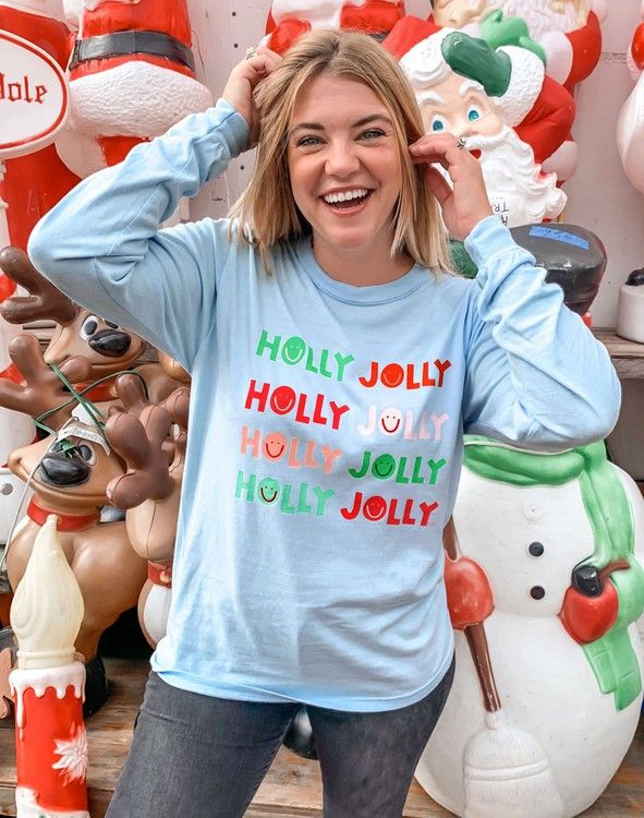 Holly Jolly Long-Sleeve Tee | Callie Danielle