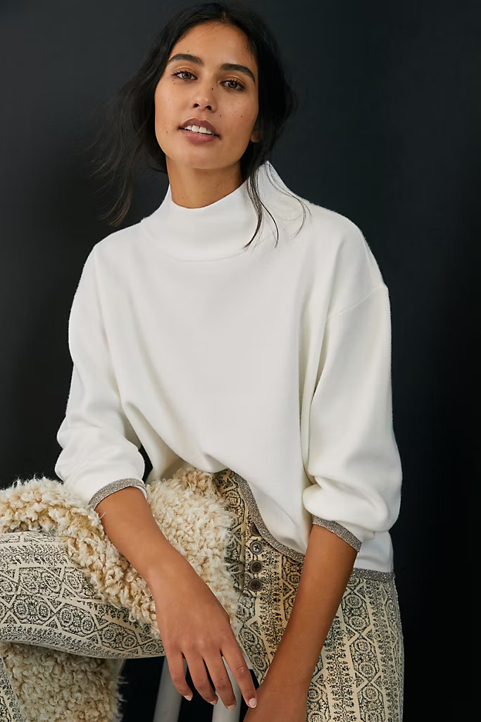 Carys Mock Neck Sweater | Anthropologie (US)