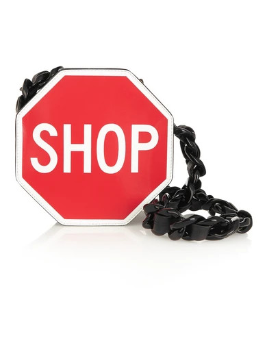 Printed leather shoulder bag | NET-A-PORTER (US)