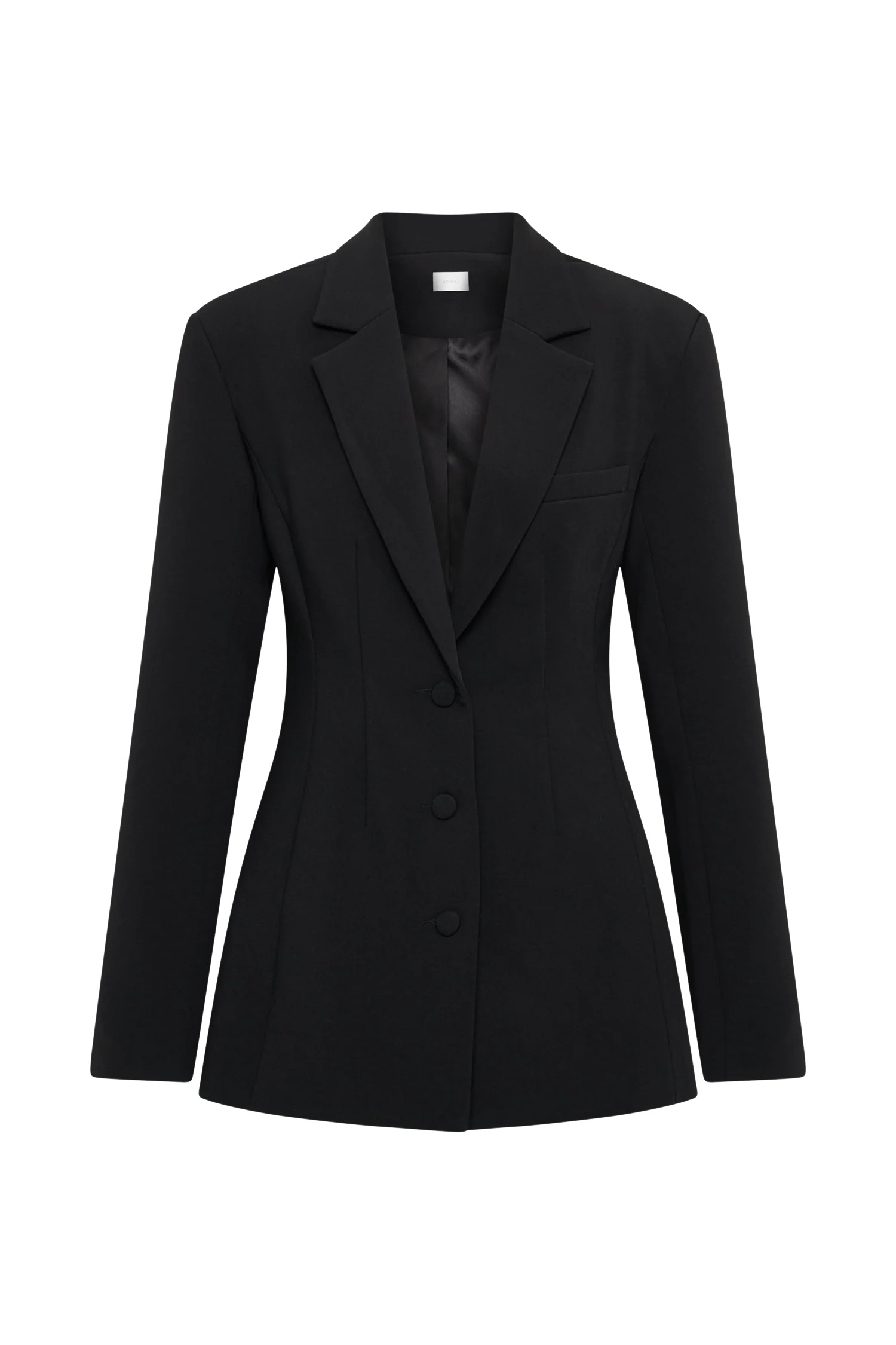 Greer Hourglass Suiting Blazer - Black | Meshki (APAC)