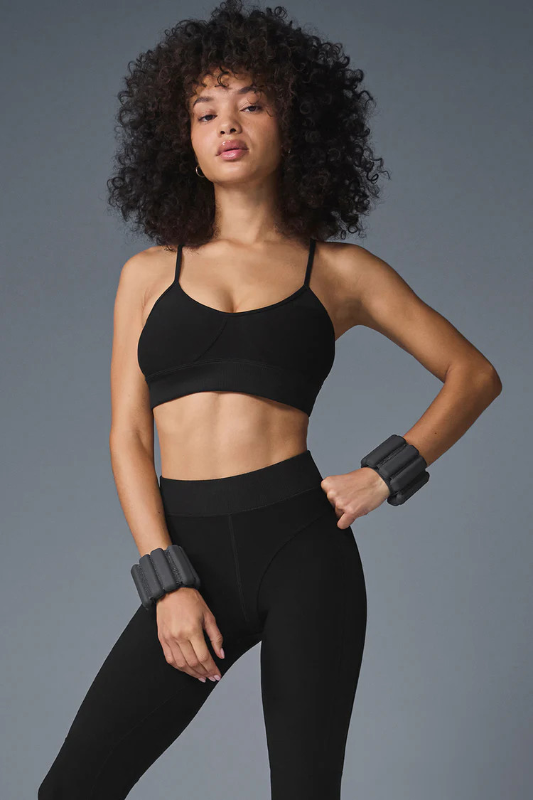 Alosoft Head Start Bra - Black | Alo Yoga (US)