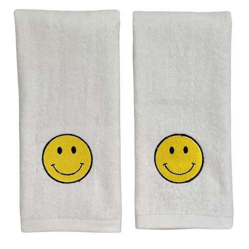 Serafina Home Smiley Smiling Face Bathroom Hand Towel - 100% Cotton Hand Towel 16 x25 Inch Perfect for Housewarming-Christmas-Birthday Gift Decor | Amazon (US)