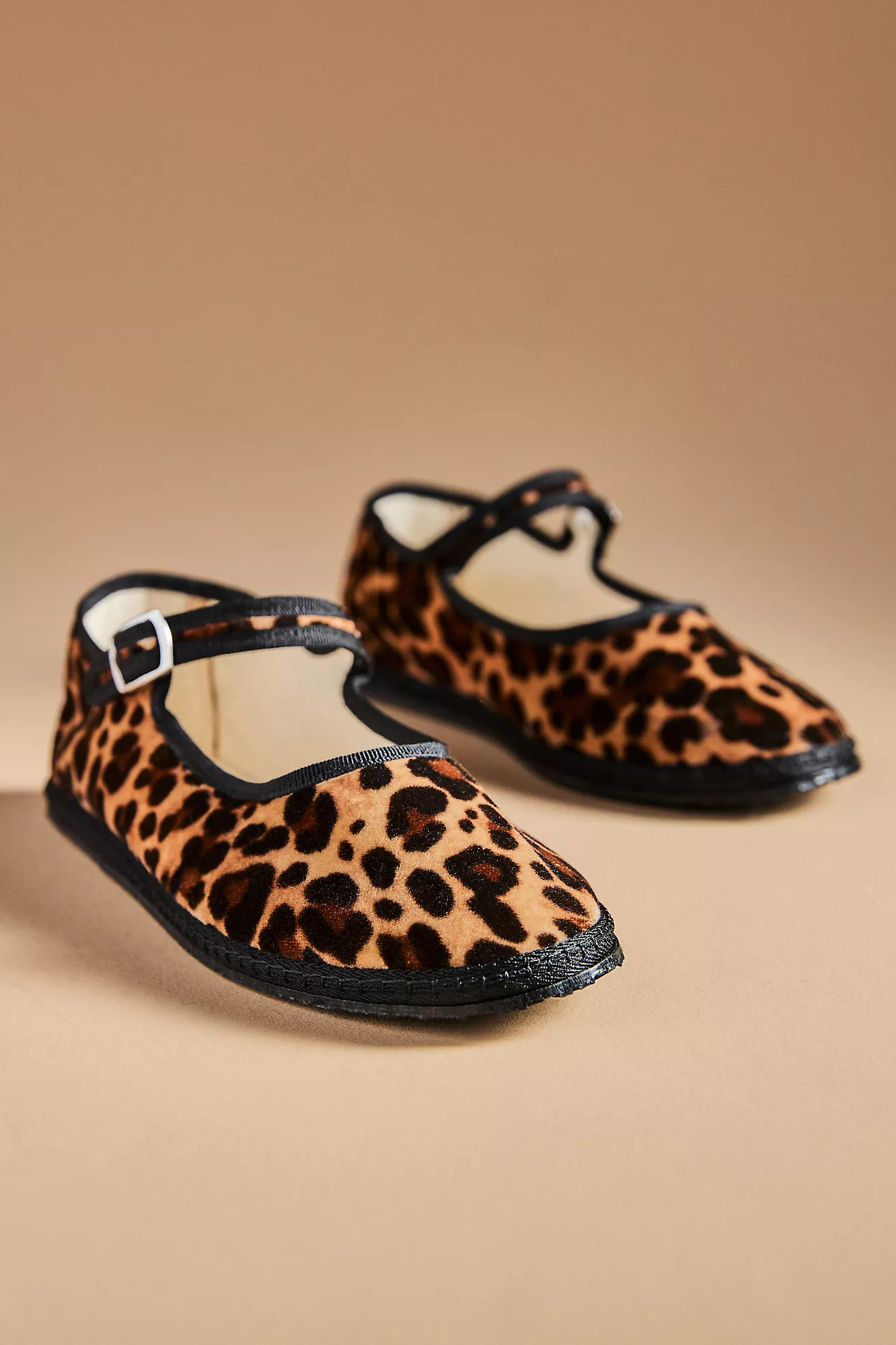 ViBi VENEZiA Cheetah Mary Jane Flats | Anthropologie (US)