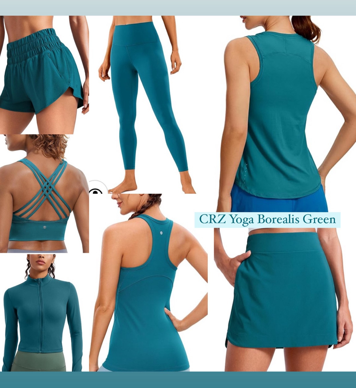CRZ Yoga Borealis Green
Closest to kingfisher / sea green

#trueautumn
#hocautumn
#hocsummer#LTKfitness #LTKfindsunder50

#LTKActive