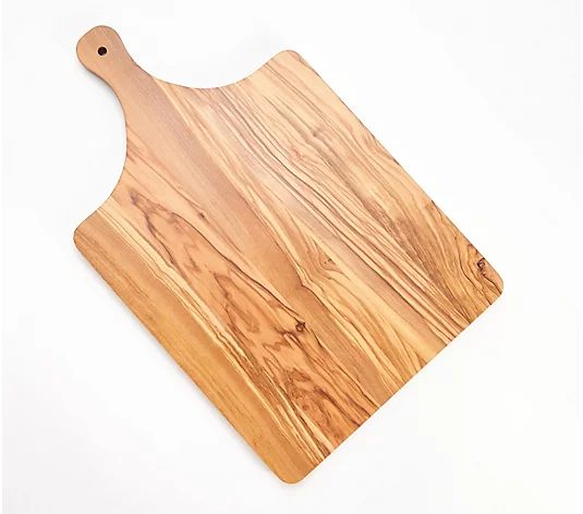 16" Olive Wood Decorative Paddleboard by Lauren McBride - QVC.com | QVC
