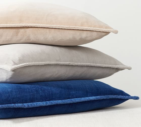 Washed Velvet Pillow Covers | Pottery Barn (US)