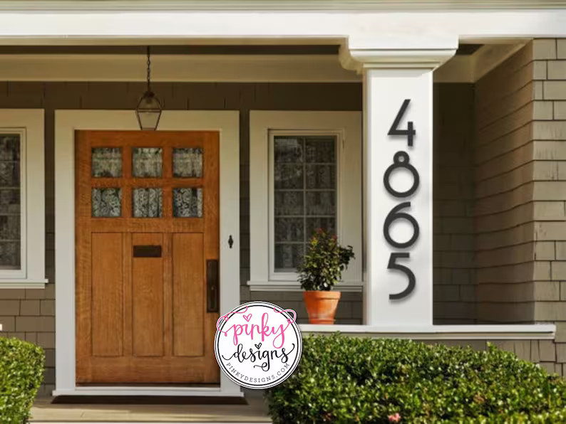 12 Inch Mid Century Metal House Numbers & Letters Individual - Etsy | Etsy (US)