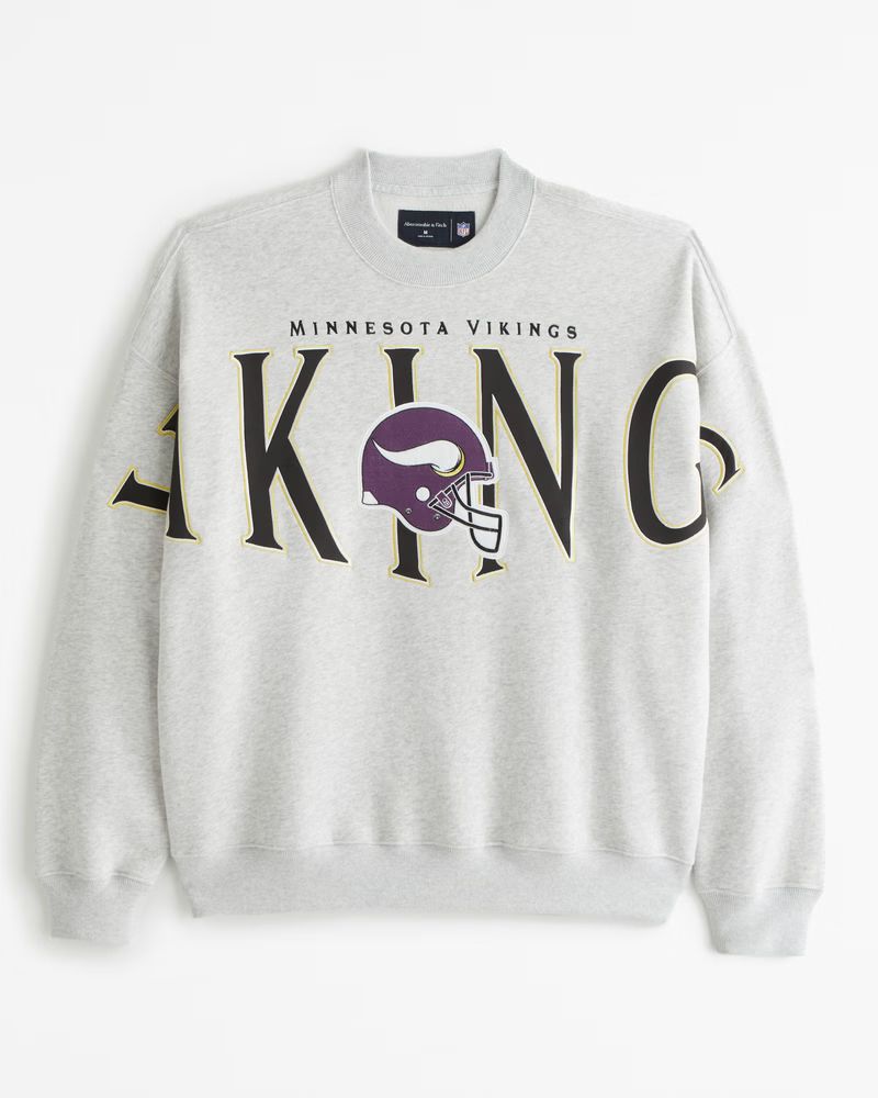 Minnesota Vikings Graphic Crew Sweatshirt | Abercrombie & Fitch (US)