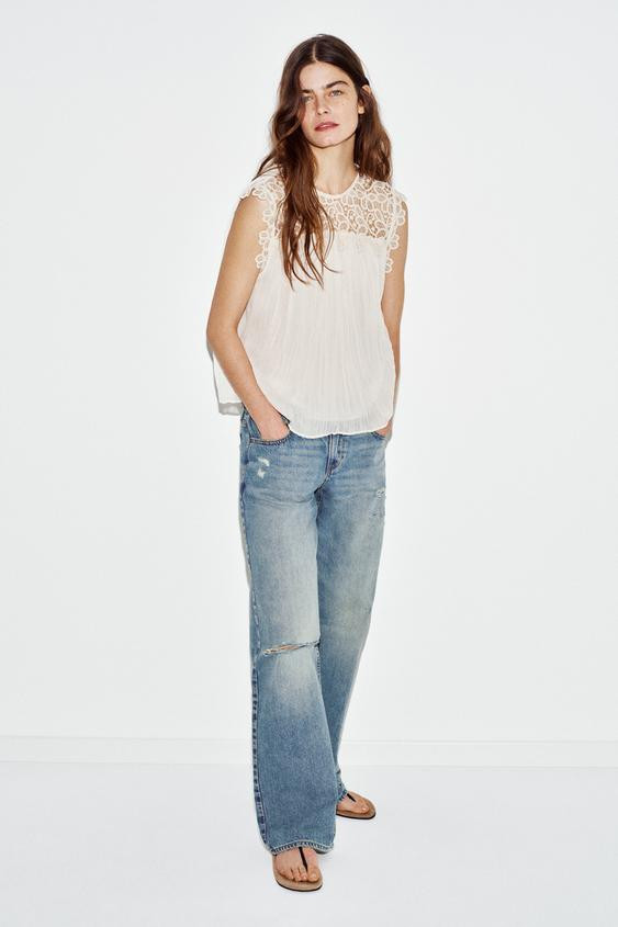 COMBINATION CROCHET TOP | Zara US