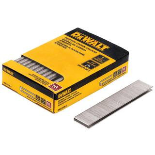 1/4 in. x 1 in. 18-Gauge Glue Collated Crown Staple (2500 Pieces) | The Home Depot