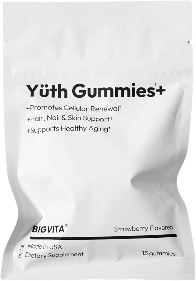 BIGVITA Yuth Gummies + | Spermidine Gummies for Hair Growth, Skin & Nails | High-Purity Spermidin... | Amazon (US)