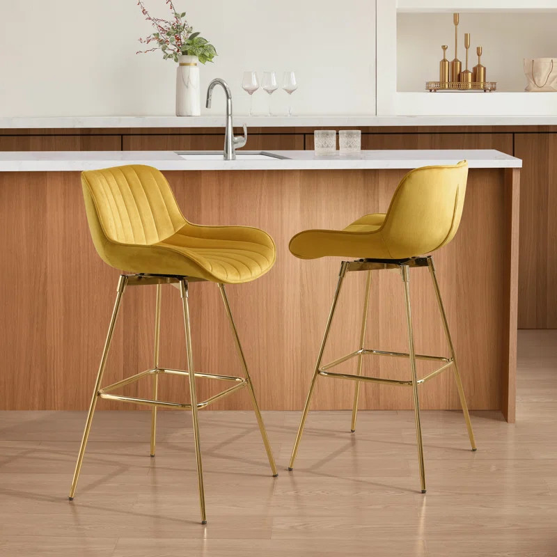 Neuhaus Swivel 28.94'' Bar Stool | Wayfair North America