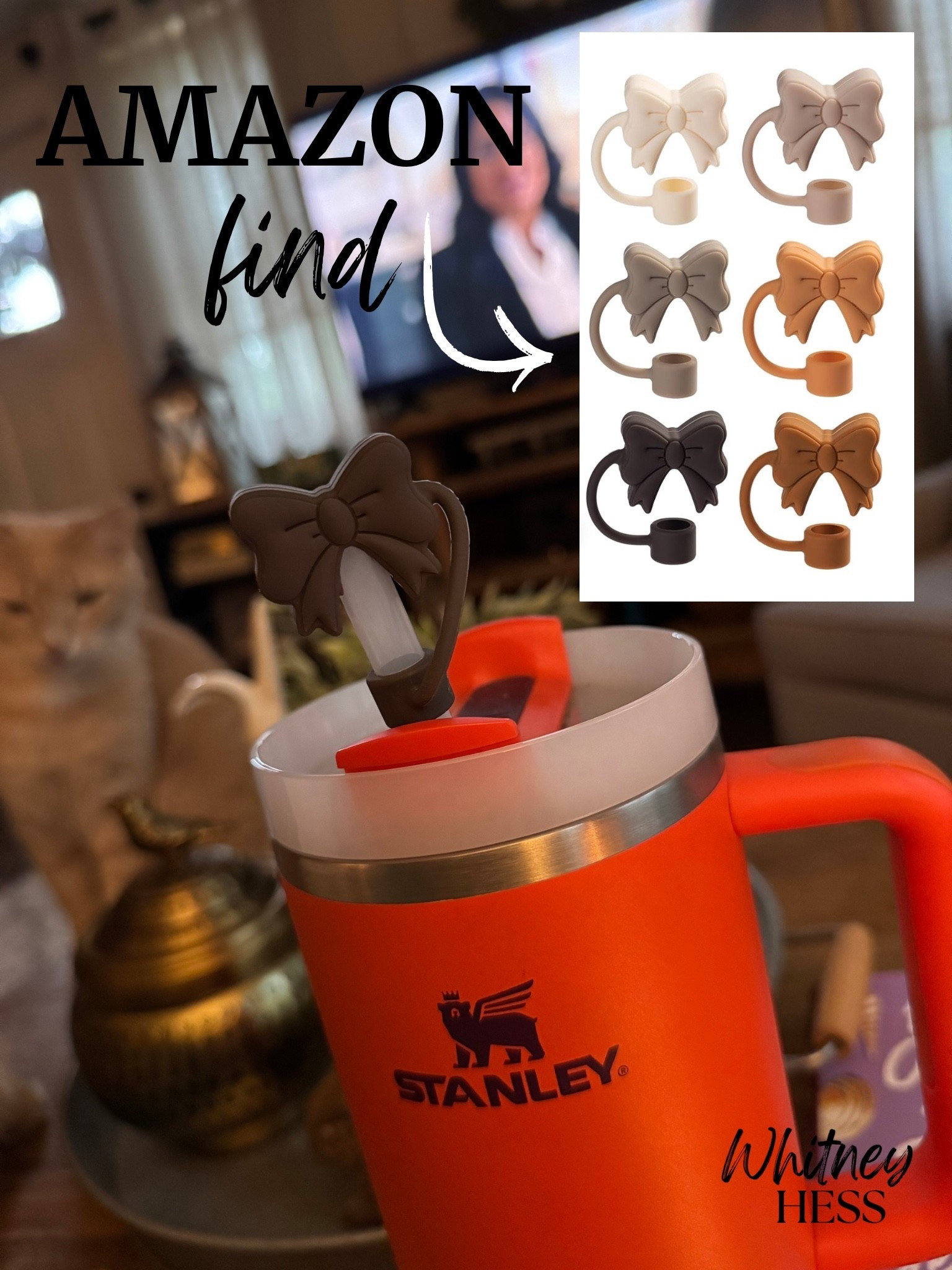 How cute are these bow Stanley straw toppers?! I love these shades of brown for Fall! 

#LTKStyleTip #LTKFindsUnder50 #LTKautumn