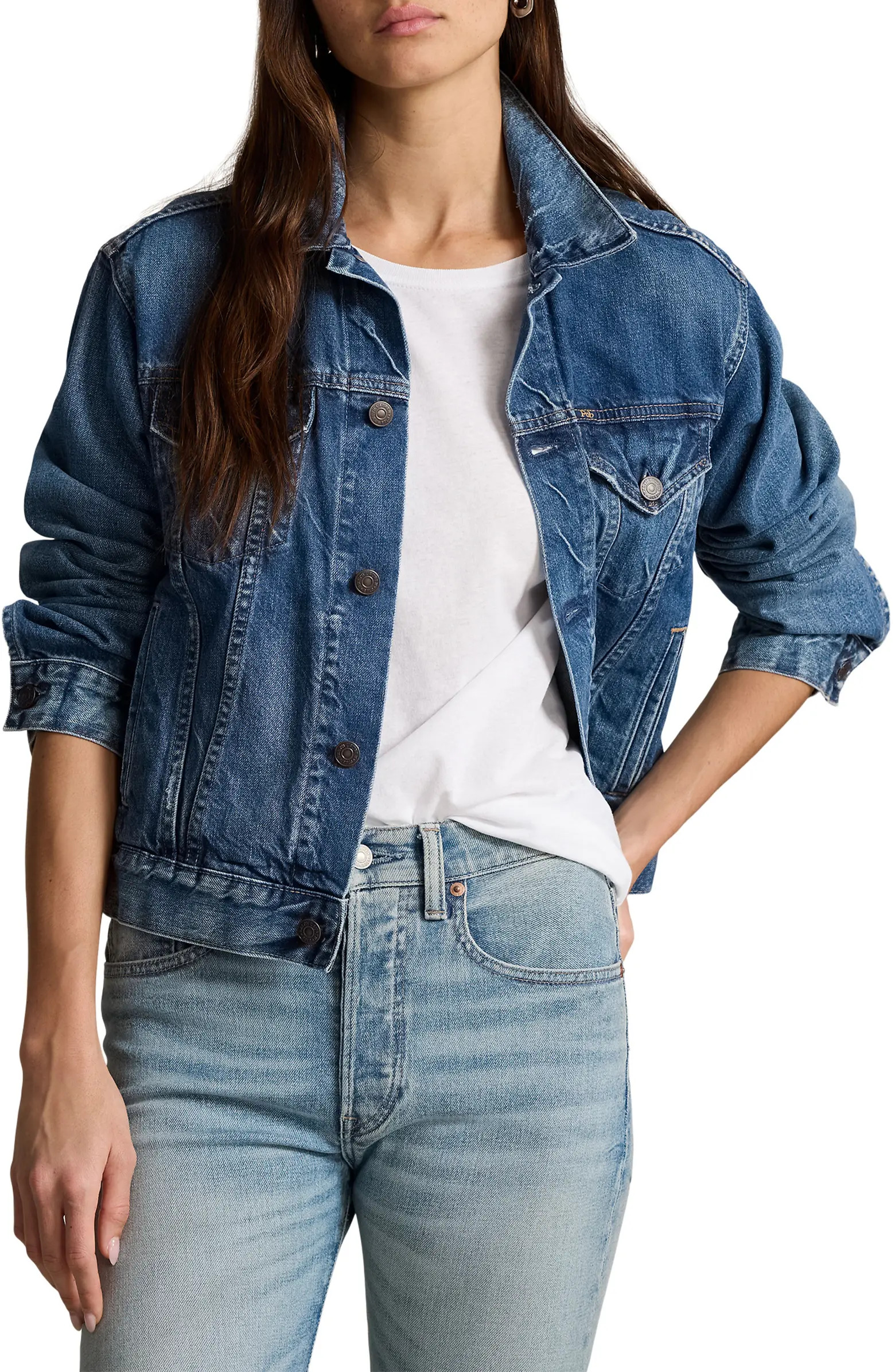 Polo Ralph Lauren Rigid Denim Trucker Jacket | Nordstrom | Nordstrom