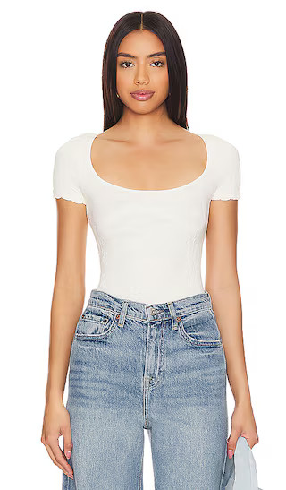x Intimately FP Send Me Love Tee In Ivory | Revolve Clothing (Global)