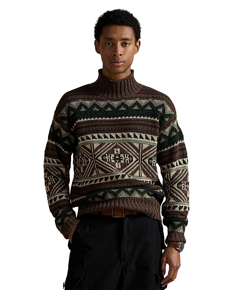 Polo Ralph Lauren Geometric Cotton Blend Sweater | Bloomingdale's (US)