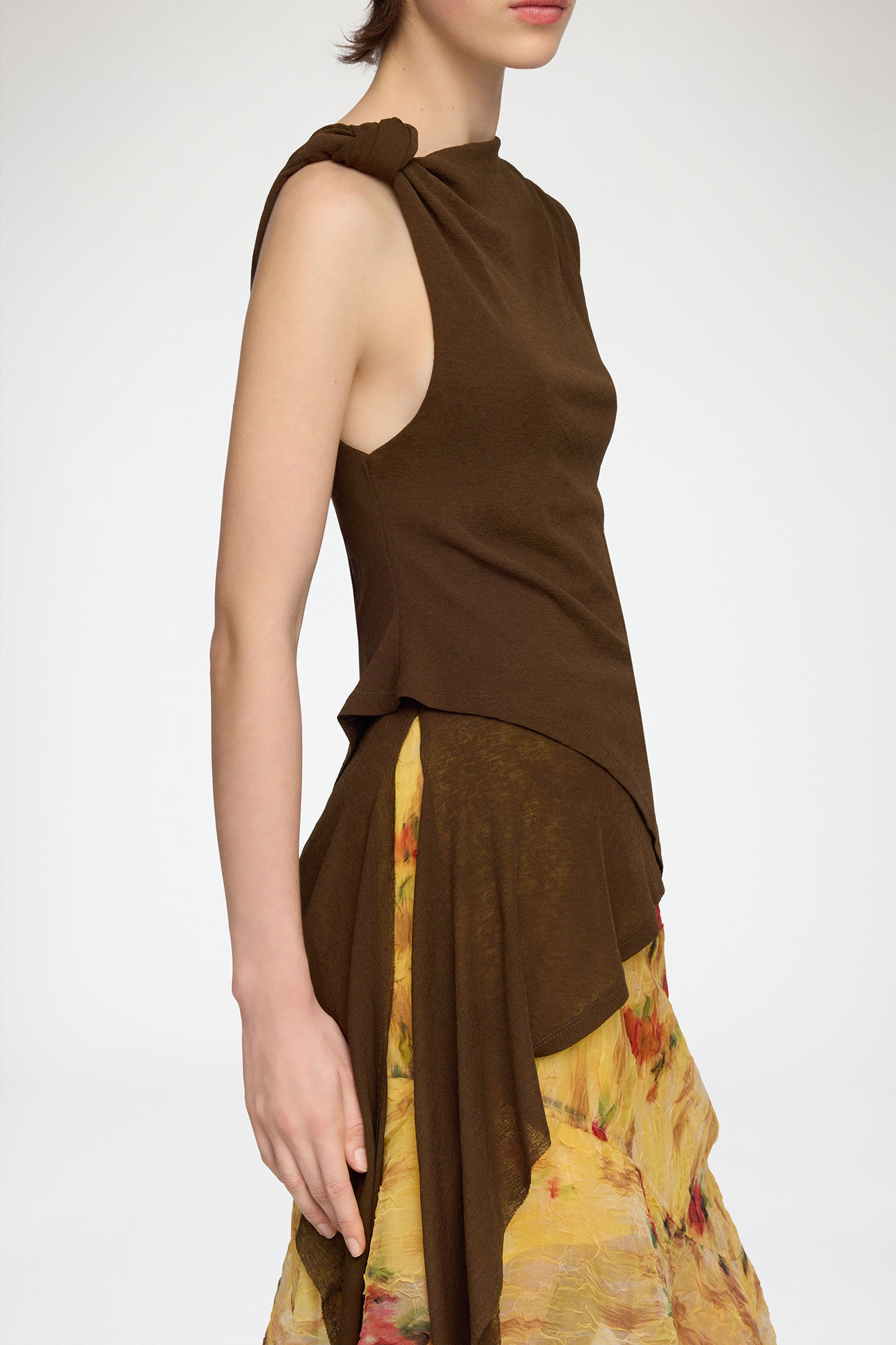 Top in Marl Mesh | Ganni