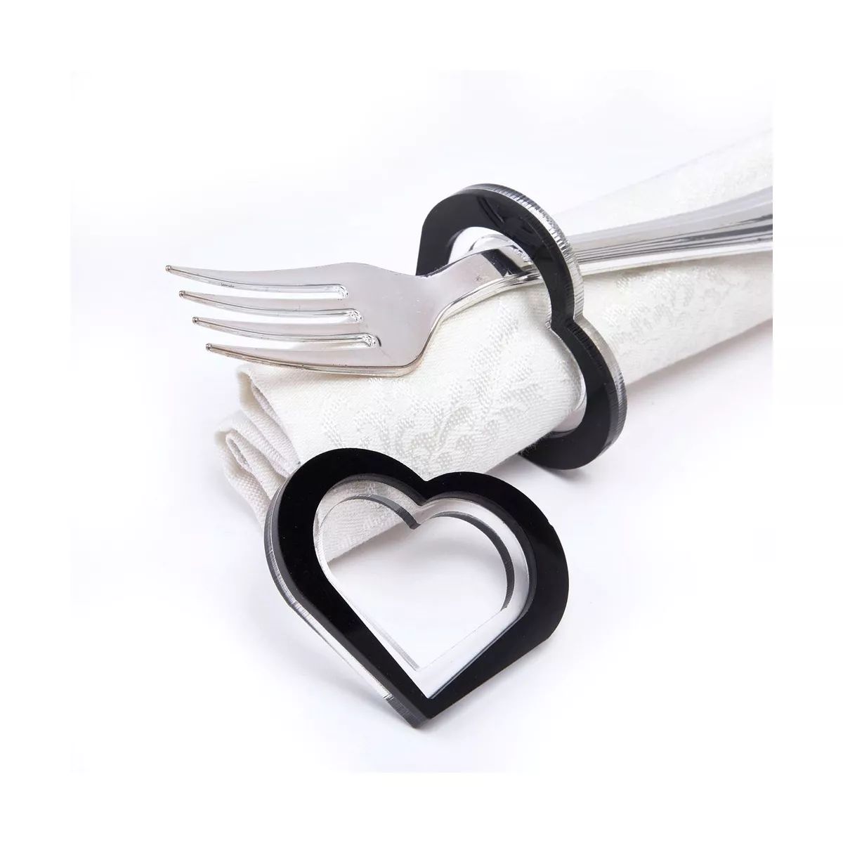 RCZ Décor Elegant Heart Napkin Rings Set of 8, Valentines Day Napkin Holders for Table Setting | Target