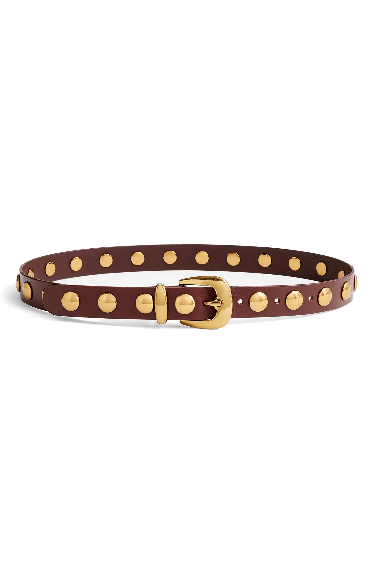 Studded Western Leather Belt | Nordstrom