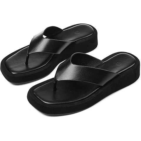 CUSHIONAIRE Women's Pippin thong platform sandal with +Memory Foam | Amazon (US)
