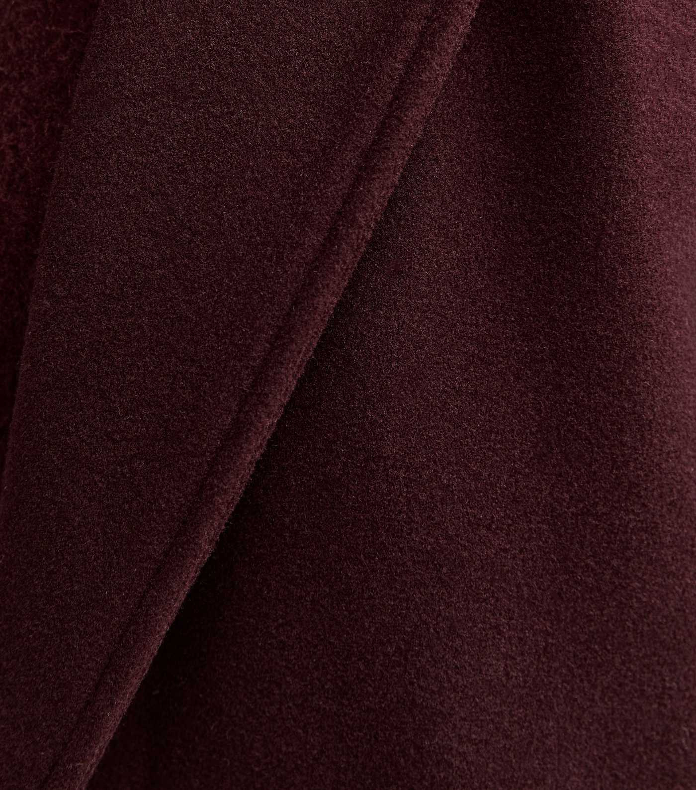 Burgundy Unlined Longline Belted Coat | New Look | New Look (UK)