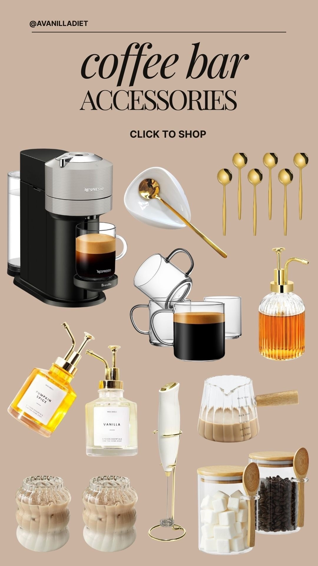 ☕ Coffee bar accessories ☕
Cute and functional finds to elevate your at home coffee setup ✨
#coffeebar #homecoffee #kitchenfinds #amazonhome #ltkhome #coffeestation


#LTKHome