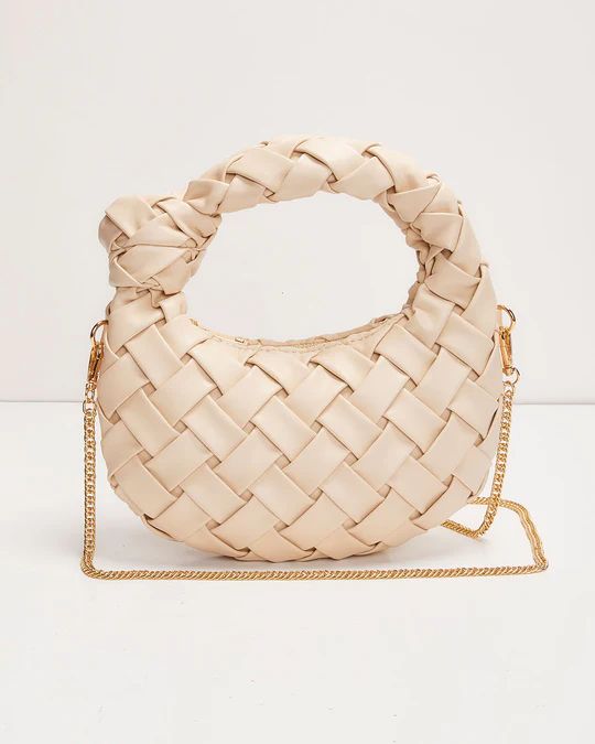 Talia Woven Faux Leather Satchel | VICI Collection