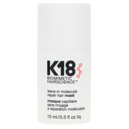 K18 Leave-In Molecular Repair Hair Mask 0.5 oz | Walmart (US)