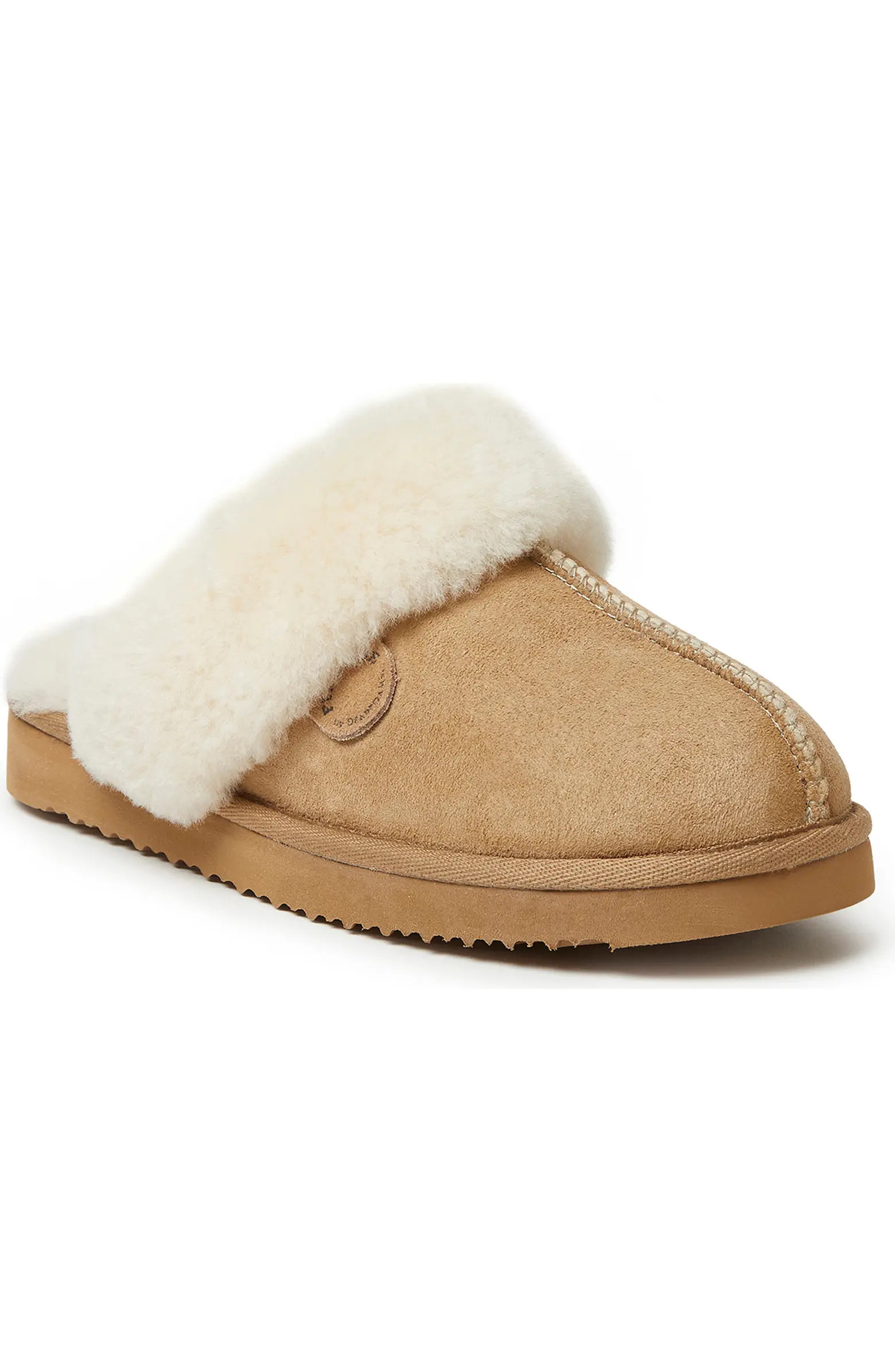 Sydney Water Resistant Genuine Shearling Scuff Slipper - Wide Width Available (Women) | Nordstrom Rack