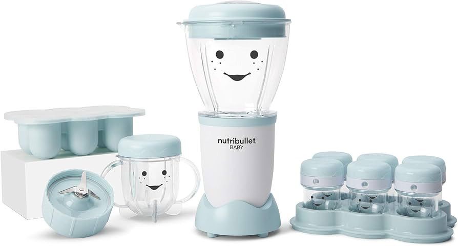 NutriBullet NBY-50100 Baby Complete Food-Making System, 32-Oz, White, Blue, Clear | Amazon (US)