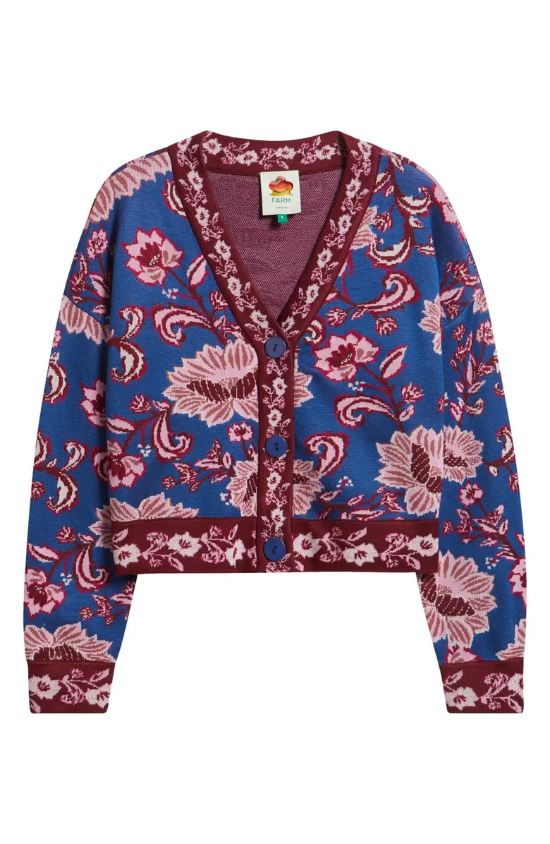 Flower Delicacy Jacquard Cardigan | Nordstrom