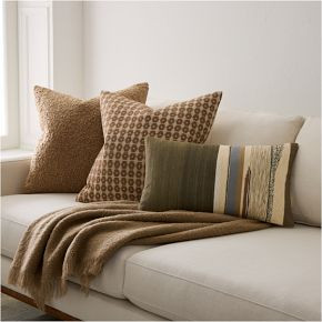Landscape Boucle Pillow Cover &amp; Throw Set | West Elm (US)