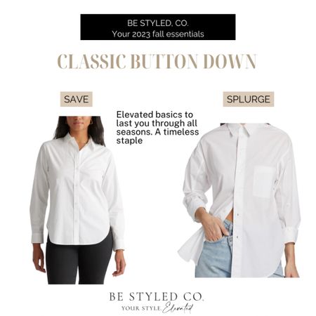 The classic white button down- budget friendly and investment pieces 

#LTKSeasonal #LTKstyletip #LTKFind