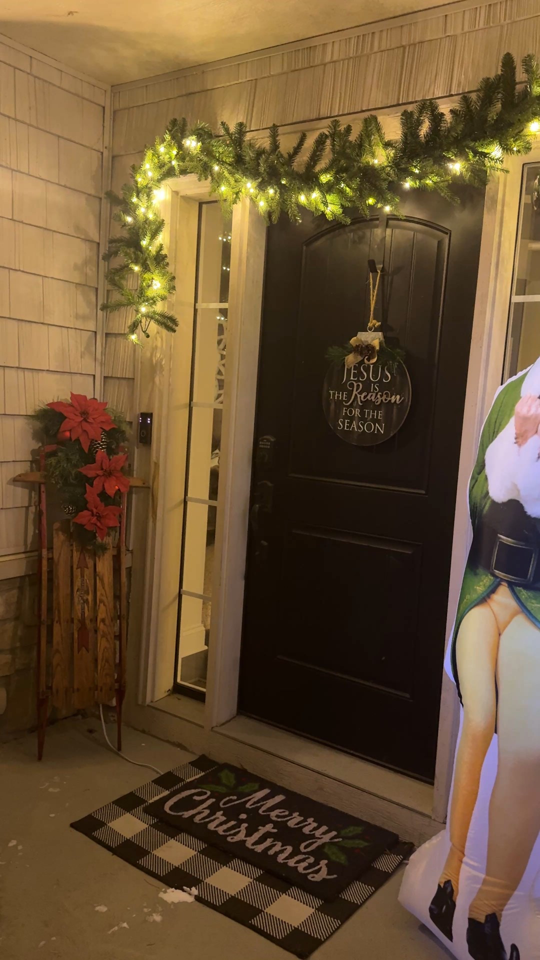 My husband surprised me with garland that twinkles!! 🥰

And so many people ask me about Buddy the Elf… this is from a few years ago but I’ve linked a newer version! :) 