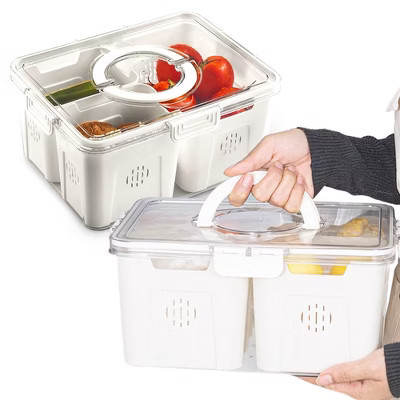 Cheer Collection BPA-Free Airtight Food Storage Container with 4 Removable Baskets | Target