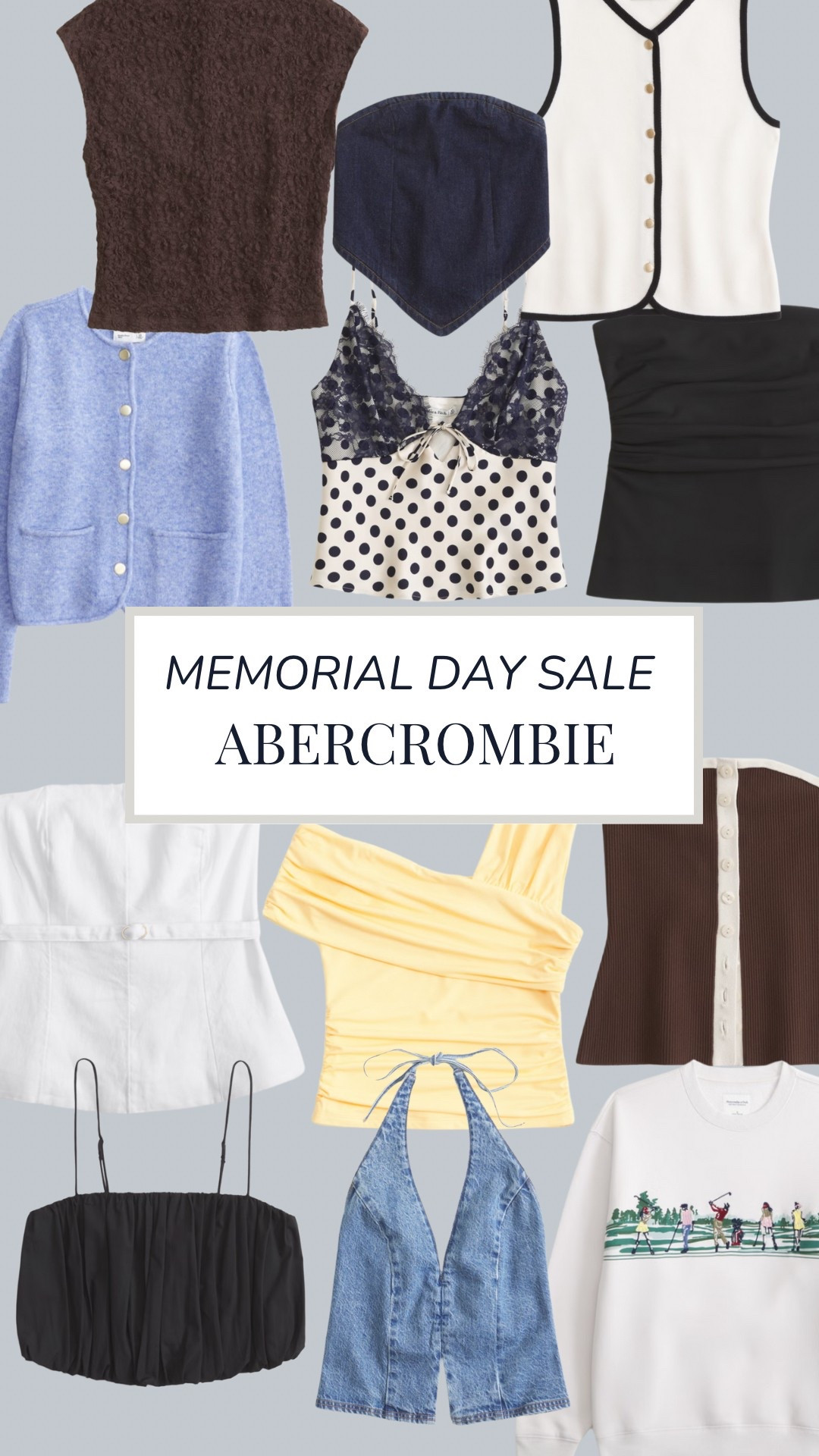 Tons of summer outfits on sale for Memorial Day!! Here are some of my favorite tops!!

Summer outfits
Memorial Day sale
Abercrombie sale
Memorial Day clothing sale
Summer outfit
Summer outfit inspo
Summer outfit idea

#LTKSummerEdit #LTKSaleAlert #LTKFindsUnder100