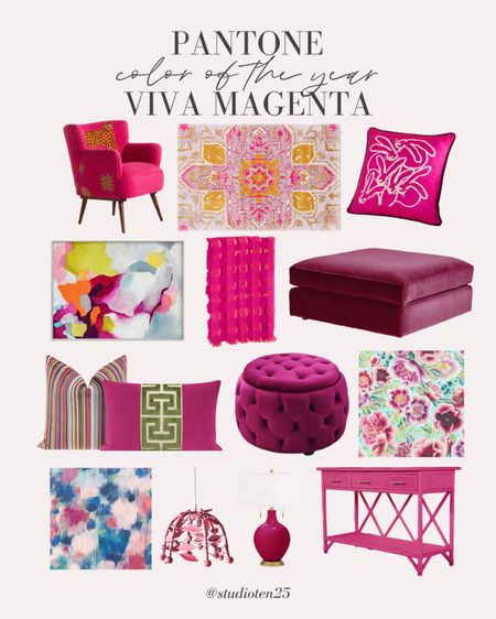 Have you seen the Pantone color of the year 2023? 💖

Incorporating Viva Magenta into your design this year to add this awesome pop of color to your home! 

#LTKFind #LTKhome #LTKstyletip