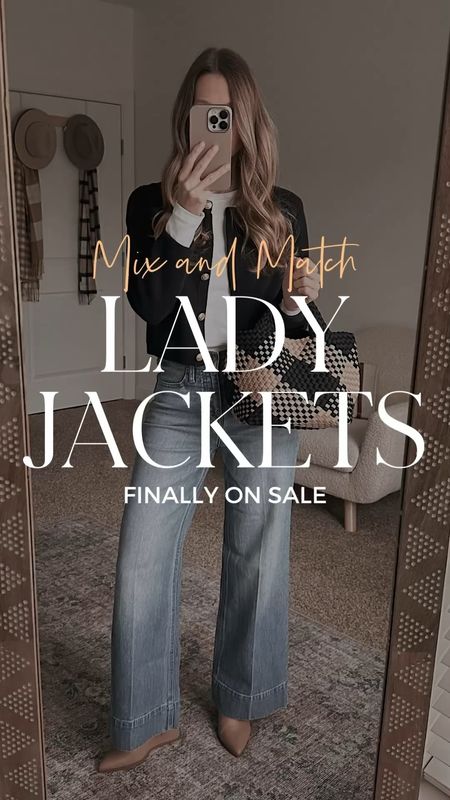 J crew lady jackets finally on sale! Love them with wide leg trouser jeans! 

#LTKVideo #LTKSeasonal #LTKsalealert