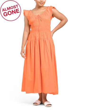 Flutter Sleeve Maxi Dress | TJ Maxx